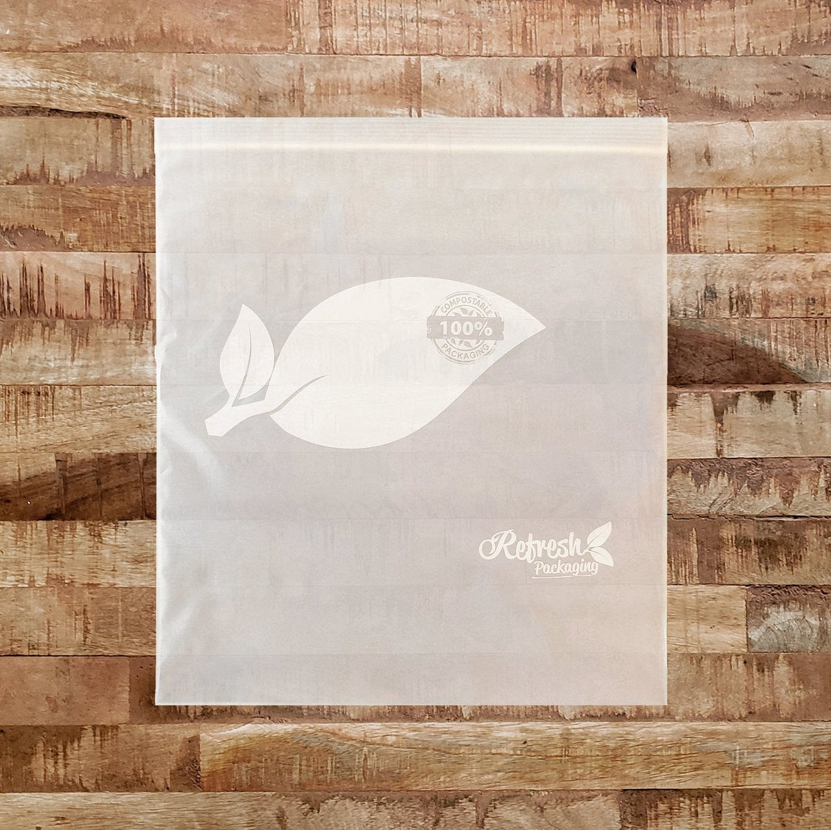 Compostable Zip-Top Bags - Large - (15 Bags 27x30cm)
