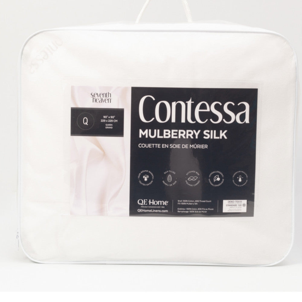 QEHOME Contessa Mulberry Silk Duvet King