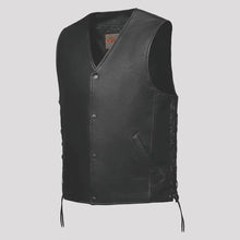 Gilet de moto Unik International à lacets sur les côtés pour hommes