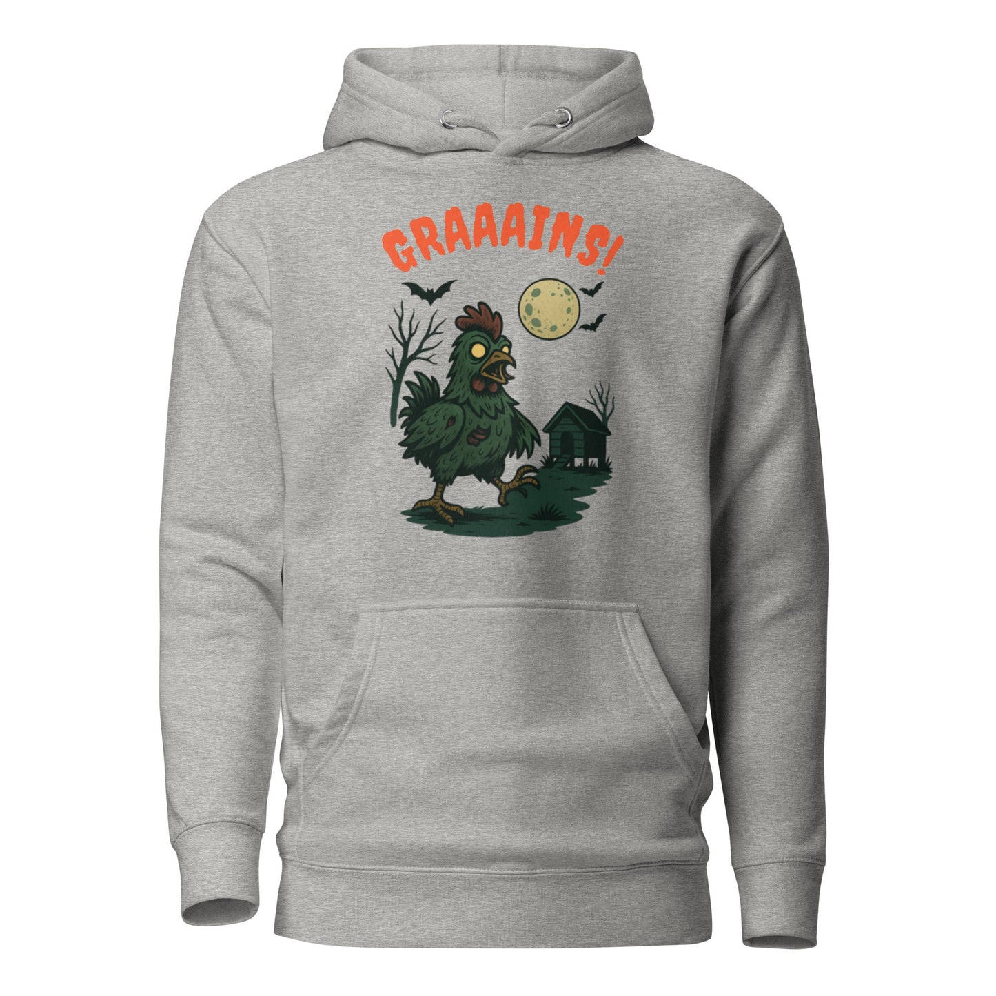Pull à capuche unisexe Halloween Zombie Poulet Lapin
