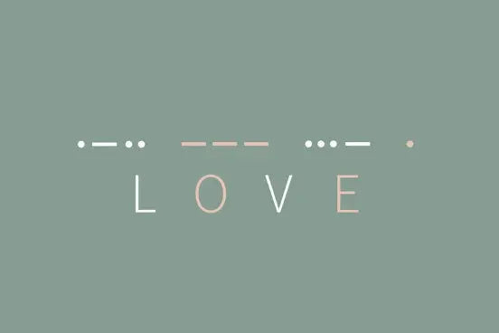 Bracelet jonc « Love » en code Morse