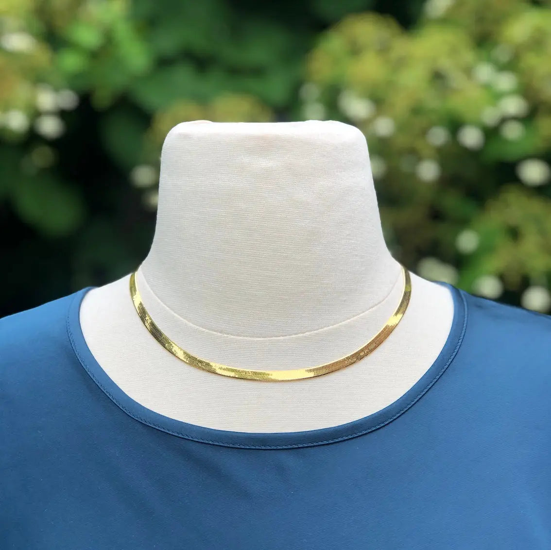 Chaîne chevrons en or jaune