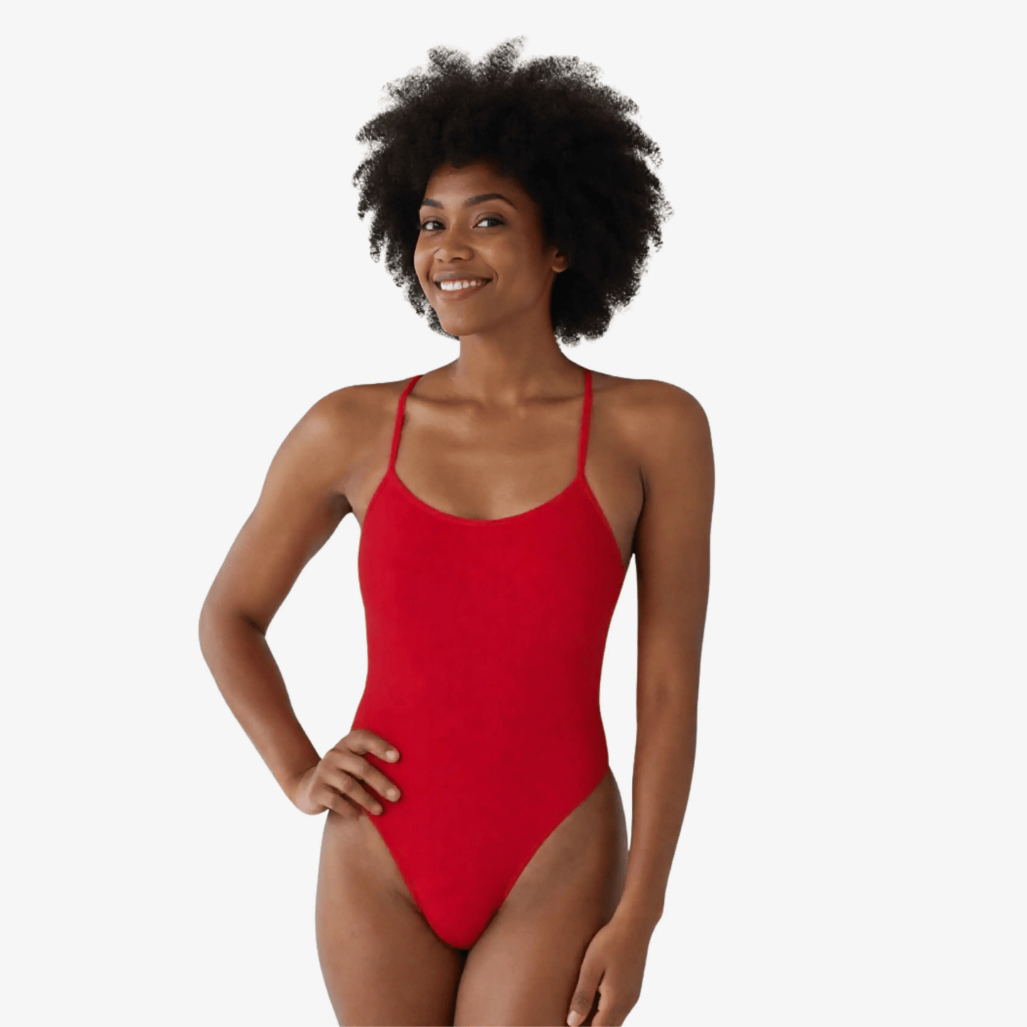Maillot de Bain d'Entraînement Norca Crimson X-Back Une Pièce