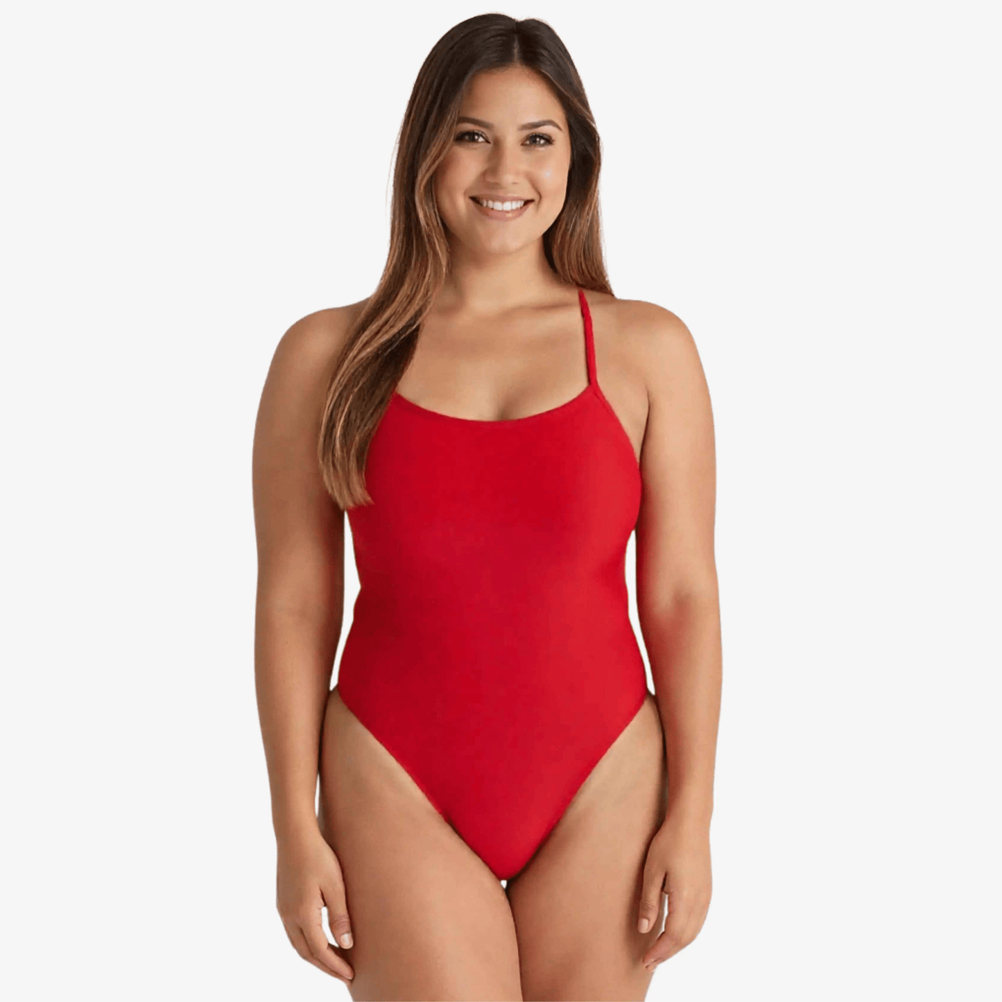 Maillot de Bain d'Entraînement Norca Crimson X-Back Une Pièce