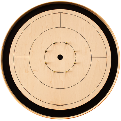 Le jeu de société Crokinole Canada (avec image de marque) – Ensemble de jeu de tournoi – Conforme aux normes de la NCA