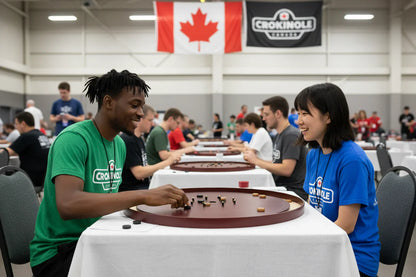 Le Red Maple par Crokinole Canada - Jeu de Crokinole de Tournoi - Conforme aux Normes NCA