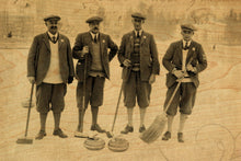 Carte postale en bois - Curling
