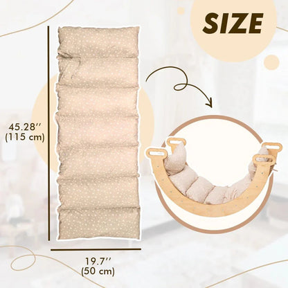 Coussin pour Arche d'Escalade & Balancelle – Beige (Coussin Uniquement)