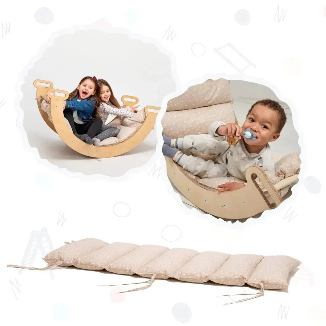 Coussin pour Arche d'Escalade & Balancelle – Beige (Coussin Uniquement)