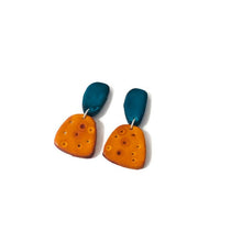 Handmade Summer Statement Earrings, Post or Clip On – "Duke"