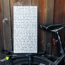 Typewriter Sign - Cycling
