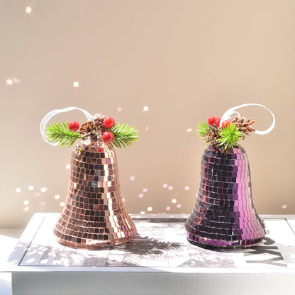 Fashionable Retro Christmas Bell Ornament