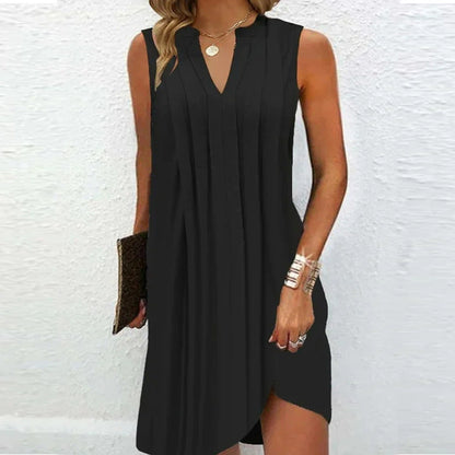 Robe plissée multi-pli pour femme