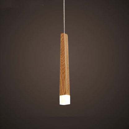Nordic Wood Matchstick Pendant Light
