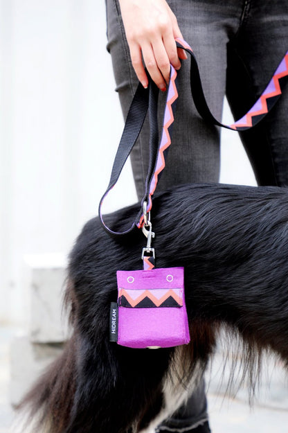 Momopets™ Série Arc-en-ciel – Distributeur de sacs à déjections canines en feutre