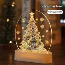 LED Christmas Night Light – Reindeer Ambience Lamp, Warm White, USB/Battery