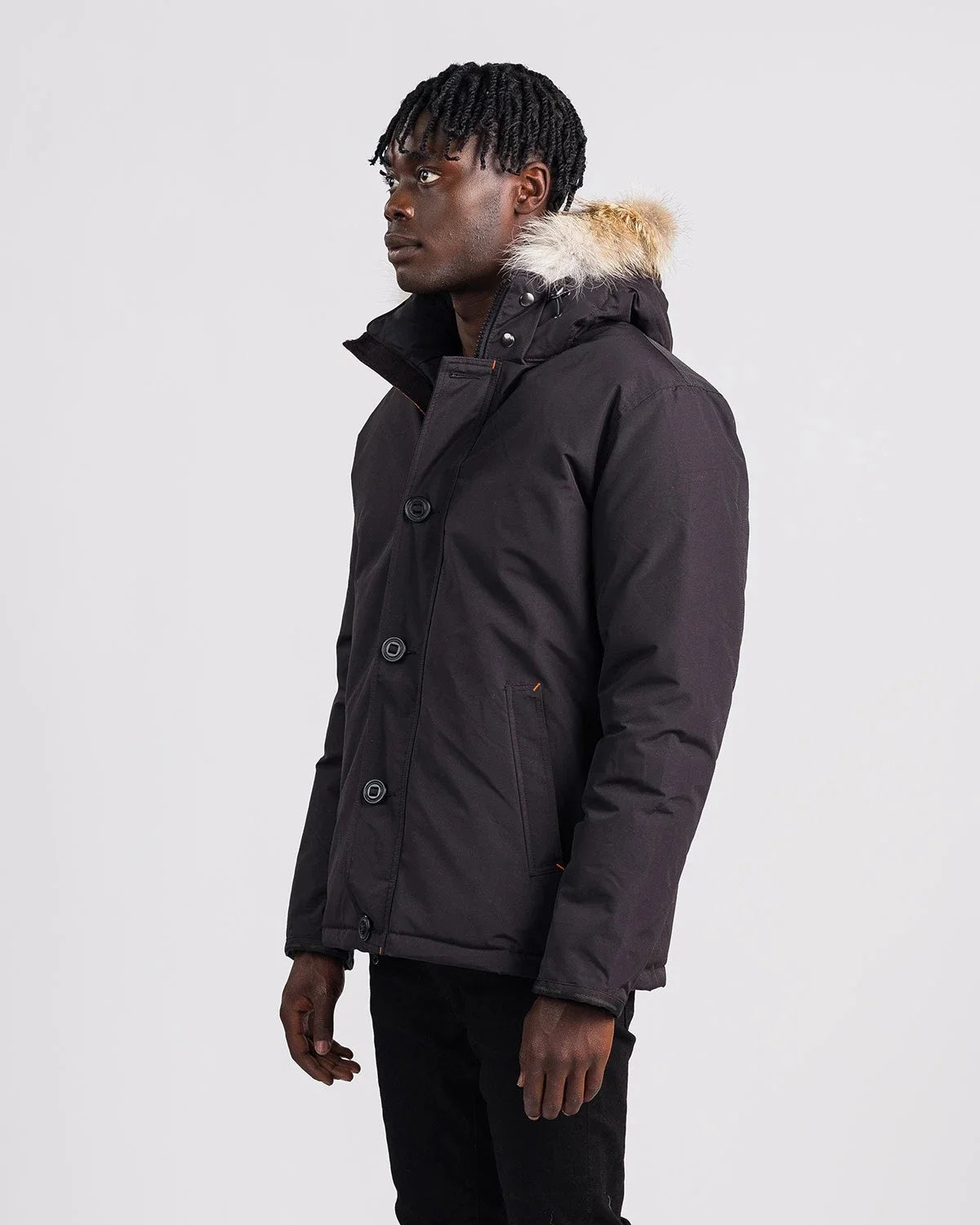 Outdoor Survival Canada Men's Nyik -40 Down Parka, Orca Black, Small - ON DISPLAY
