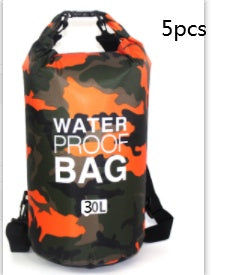 Sac étanche extérieur en polyester camouflage, sac à dos de plage portable à double bandoulière