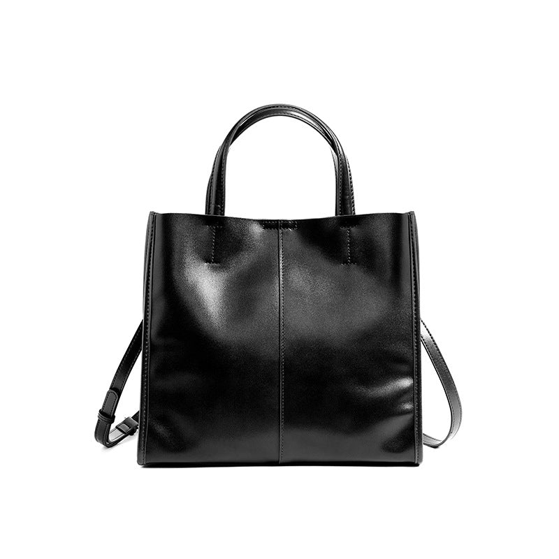 Sac à main élégant et polyvalent en cuir véritable haut de gamme pour femme