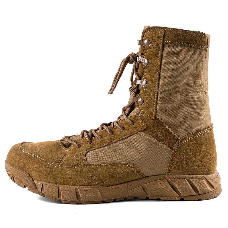 Bottes tactiques de combat pour hommes – Bottes de randonnée et de travail imperméables avec soutien de la cheville