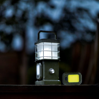 TRU De-LIGHT BUDDY Lampe LED dimmable / Batterie externe / Enceinte Bluetooth / Lampes latérales indépendantes - Musique / Décoration - Tout-en-un