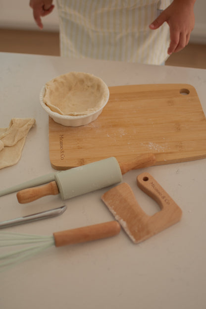 Mini chef set 7-en-1 : kit de cuisine pour enfants de 2 à 10 ans