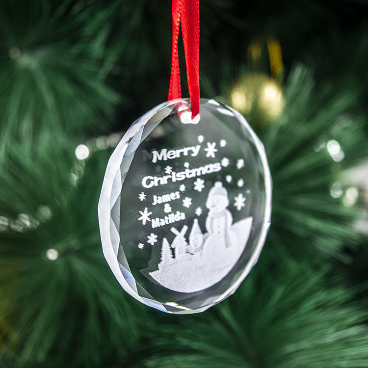 Christmas Ornament Crystal Pendant