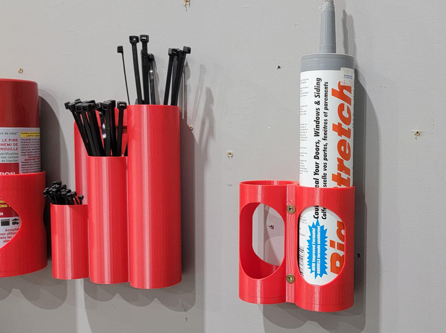 Caulk Tube Holder: 2-Tube Organizer