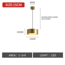 Petite suspension nordique créative pour table de chevet de chambre à coucher
