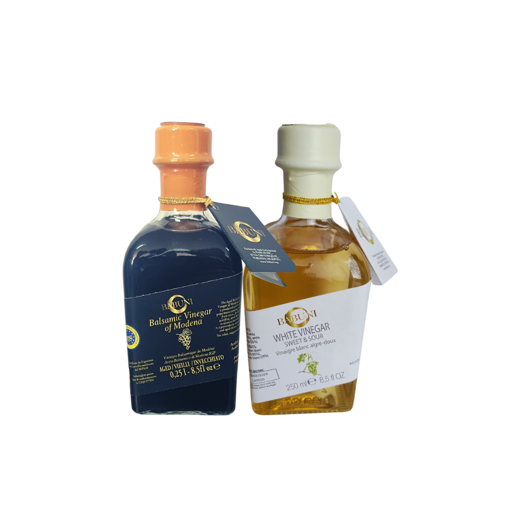 Collection de Vinaigres Balsamiques (Foncé et Blanc)