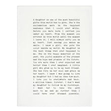 Tea Towel - Typewriter - Daughter