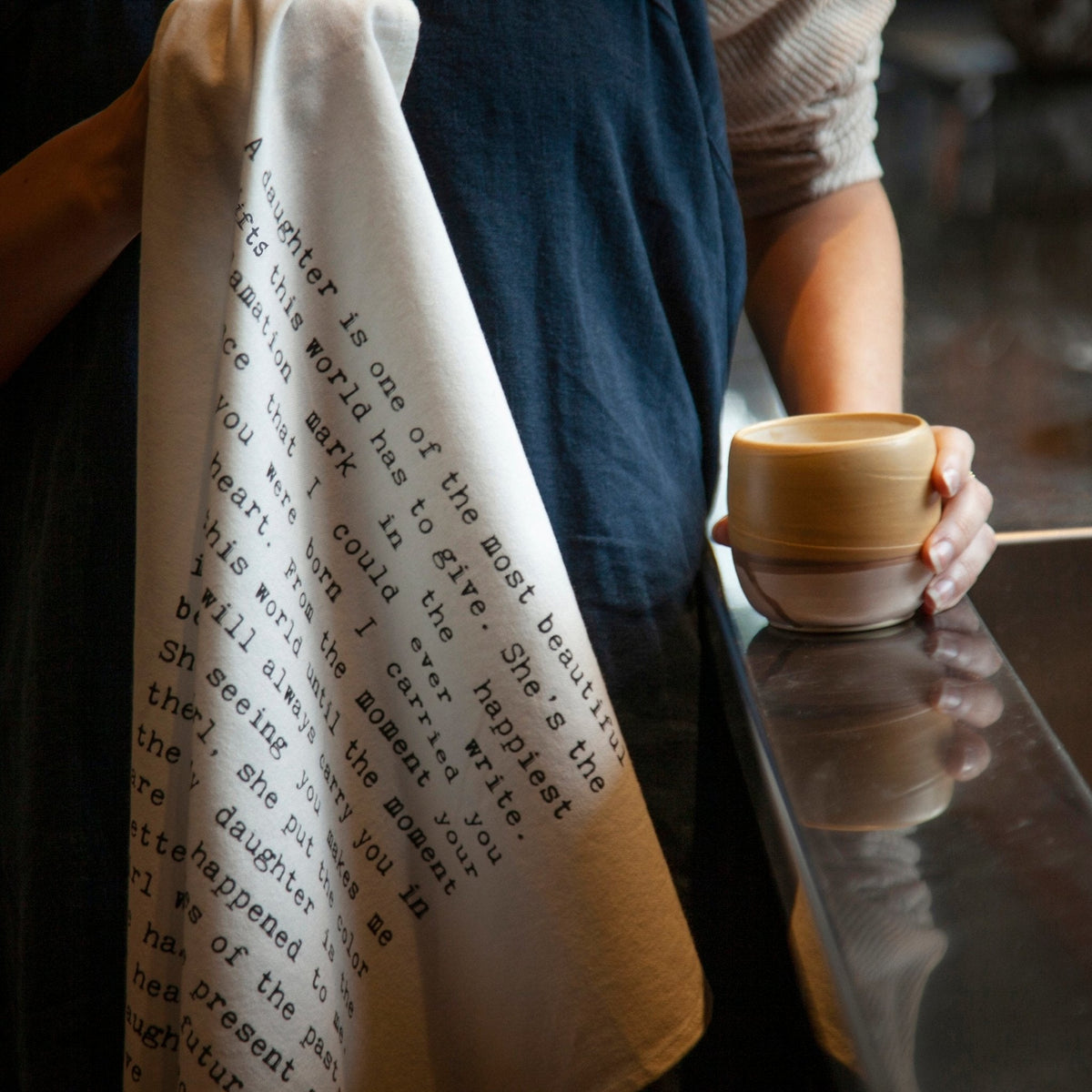 Tea Towel - Typewriter - Daughter