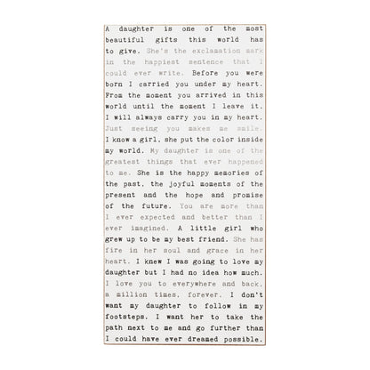 Typewriter Sign - Daughter