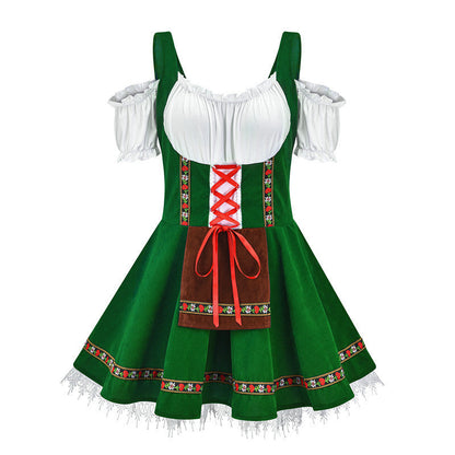 Costume de festival de la bière pour femme – Tenue de spectacle et robe de fête inspirée de l'Oktoberfest