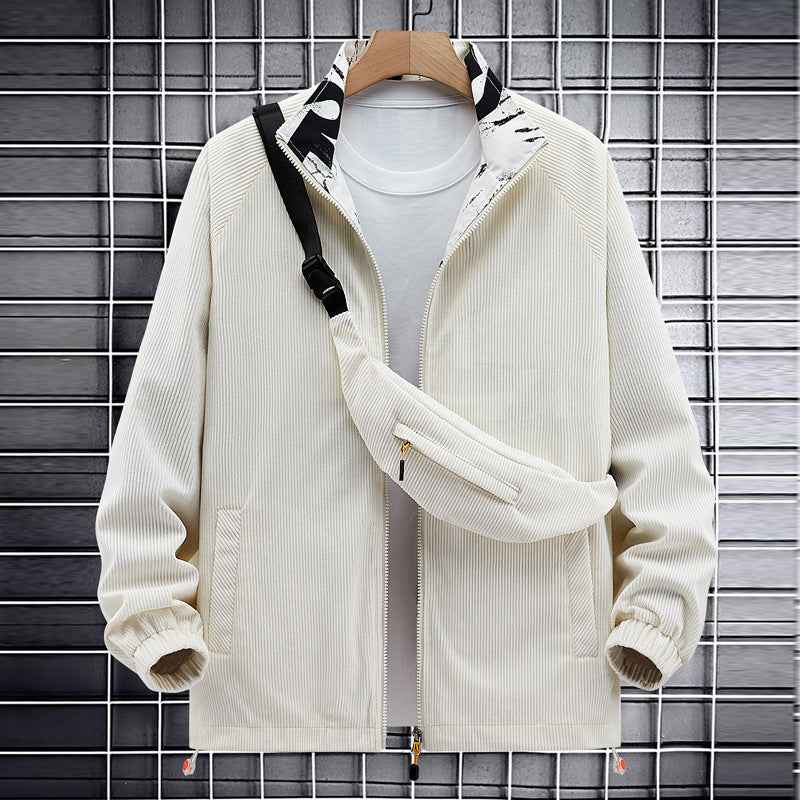 Veste en velours côtelé tendance pour garçon