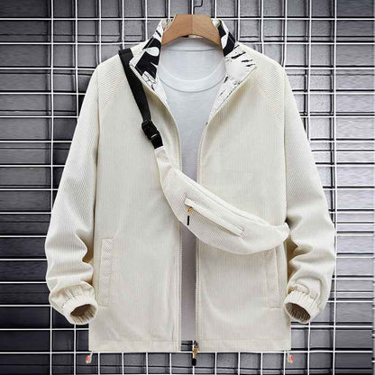 Veste en velours côtelé tendance pour garçon