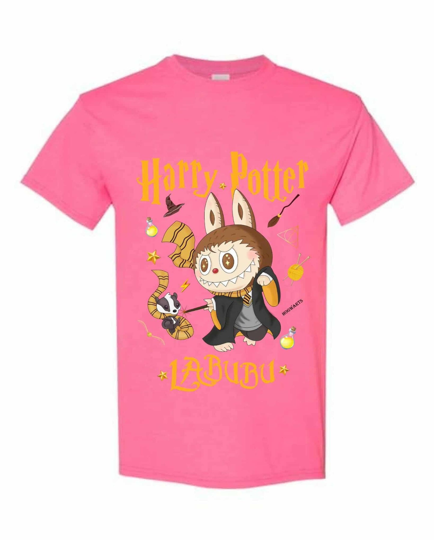 [Taille enfant] T-shirt Harry Potter Labubu – Motif sorcier mignon, 100 % coton