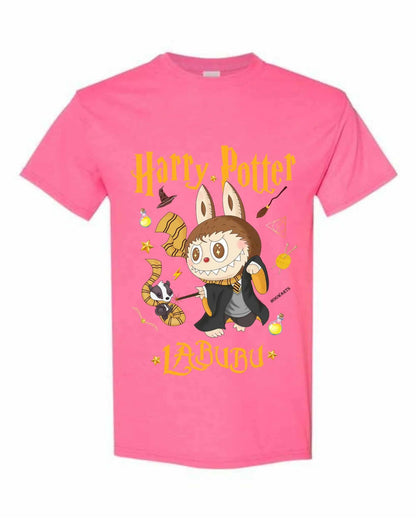 [Taille enfant] T-shirt Harry Potter Labubu – Motif sorcier mignon, 100 % coton