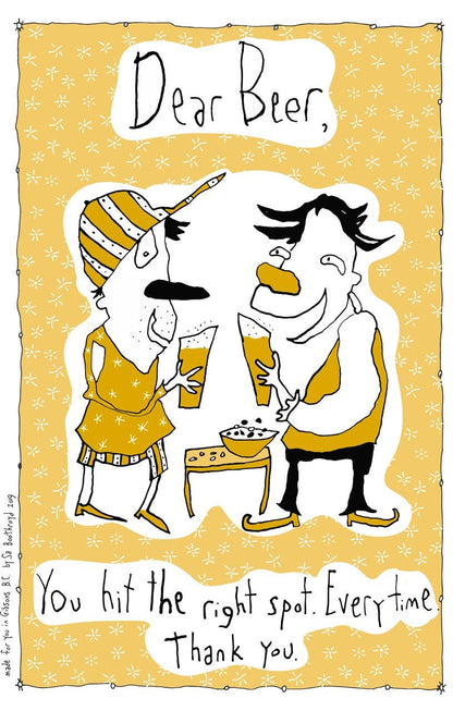 Tea Towel - Dear Beer