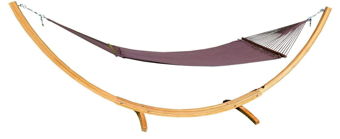 Hamac de luxe en polyester avec support en bambou