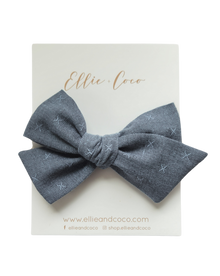 X's Oversize Bow | Blue Denim