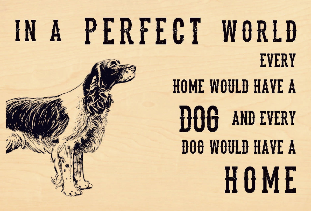 Wood Postcard - Dog Home