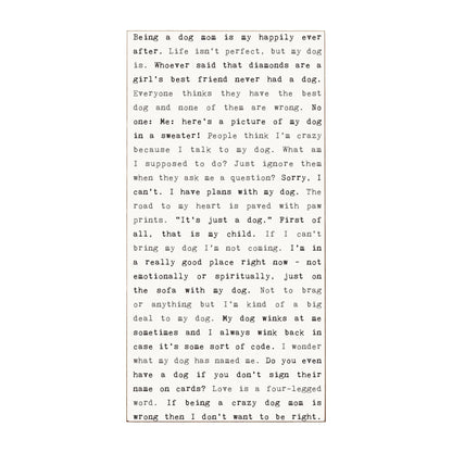 Typewriter Sign - Dog Mom