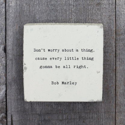 Art Block - Little Gem - Don't Worry (Bob Marley)