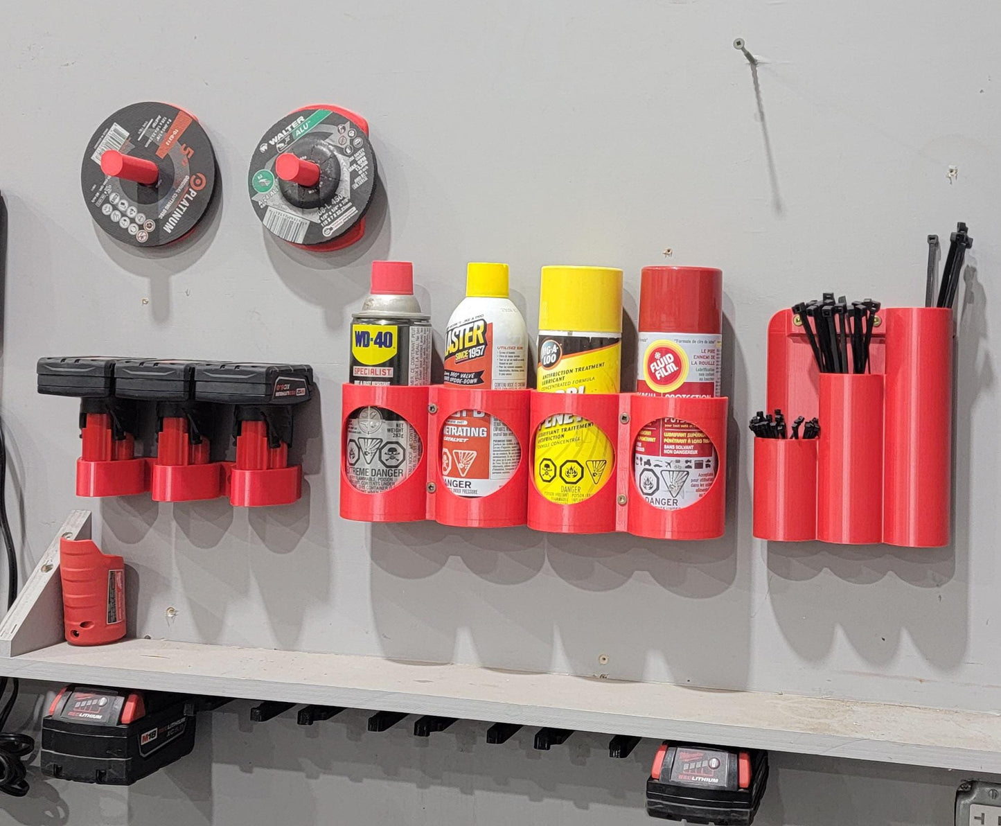 Zip Tie Holder - Magnetic or Wall Mount