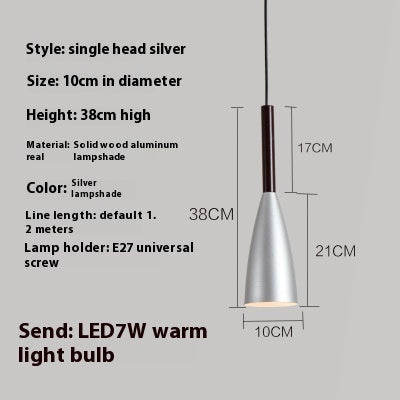 Lustre simple de style nordique moderne pour bar de restaurant