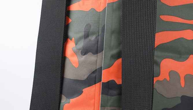 Sac étanche extérieur en polyester camouflage, sac à dos de plage portable à double bandoulière