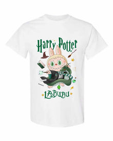 T-Shirt Harry Potter Labubu [taille enfant] – T-shirt graphique mignon de magicien, 100% coton