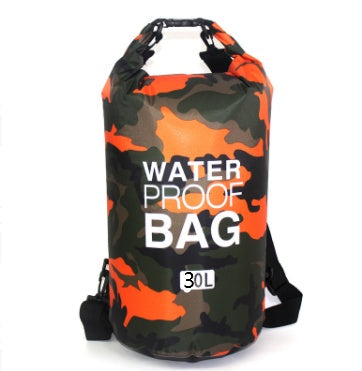 Sac étanche extérieur en polyester camouflage, sac à dos de plage portable à double bandoulière