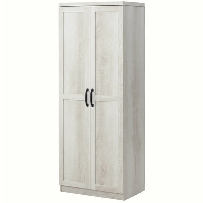 63-Inch Kitchen Pantry Cabinet – 5-Tier Storage Cabinet with Doors & Adjustable Shelves (Canada & United States Delivery Only)